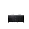 James Martin Vanities Brittany 72in Double Vanity, Black Onyx w/ 3 CM Eternal Jasmine Pearl Quartz Top 650-V72-BKO-3EJP - alternate 1
